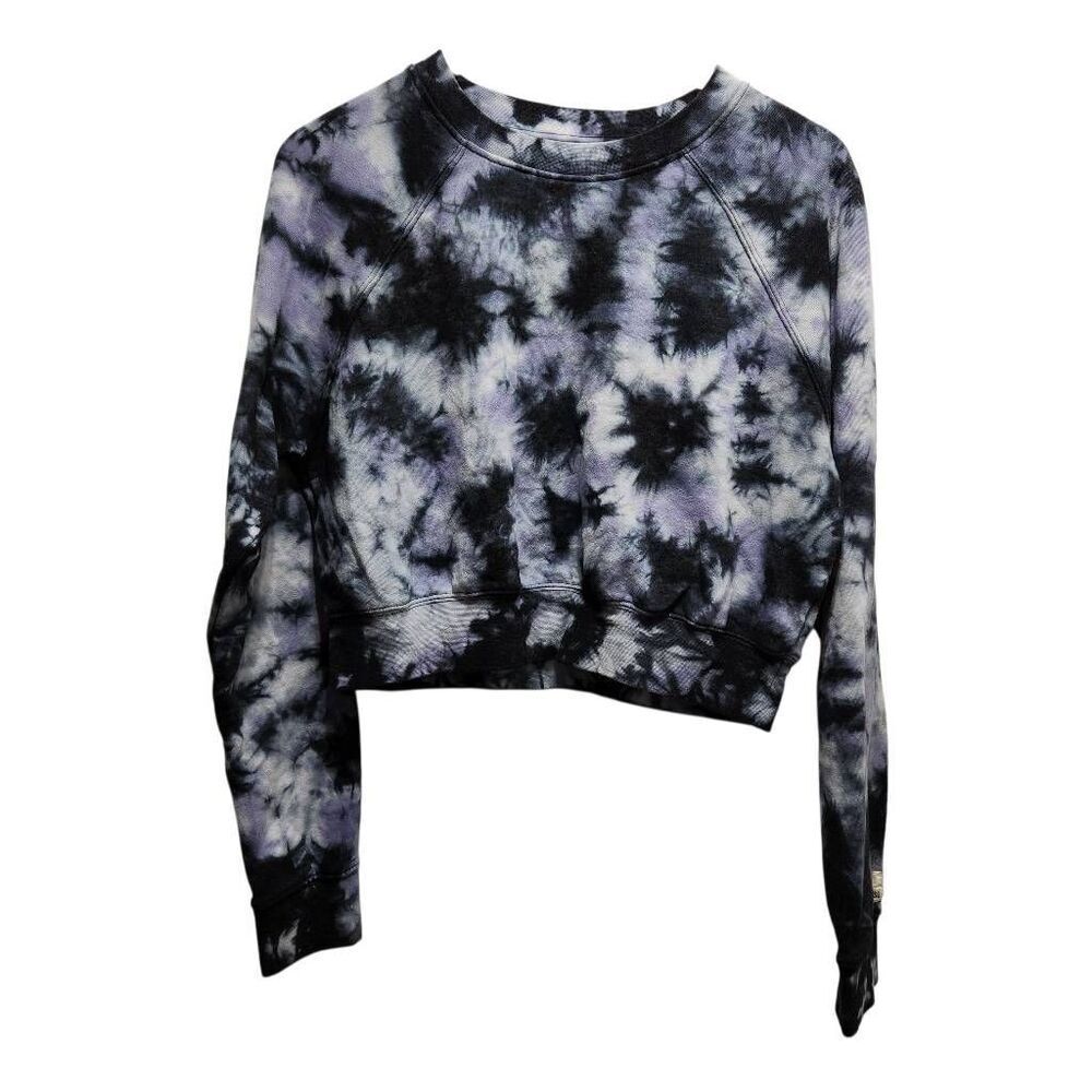 RSQ cropped tie dye sweatshirt‎ blue purple Large